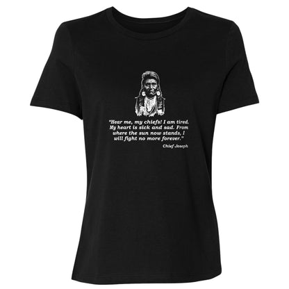 Chief Joseph Fight No More Women's T-Shirt
