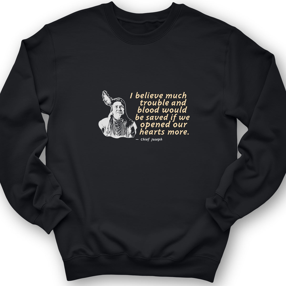 Chief Joseph Open Hearts Crewneck