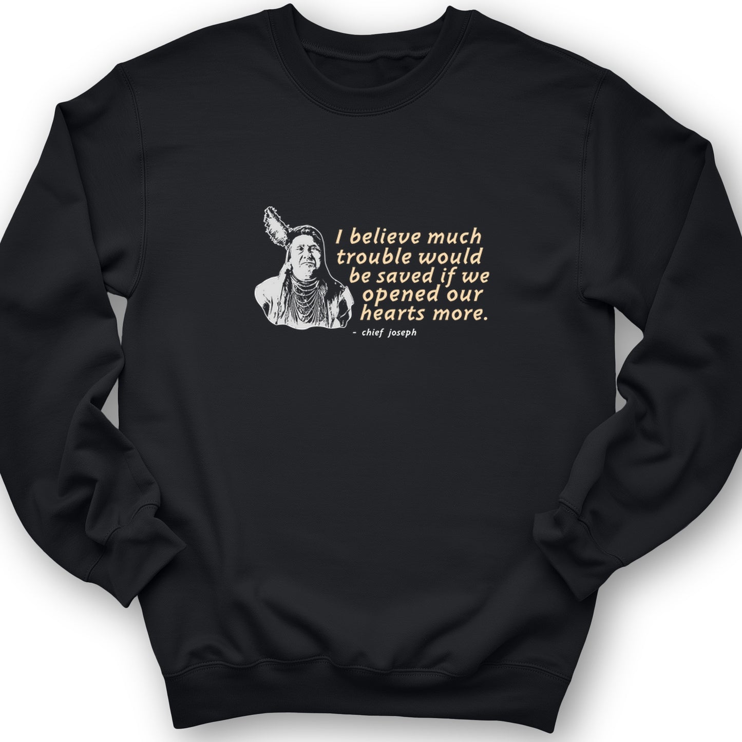 Chief Joseph Open Hearts Crewneck