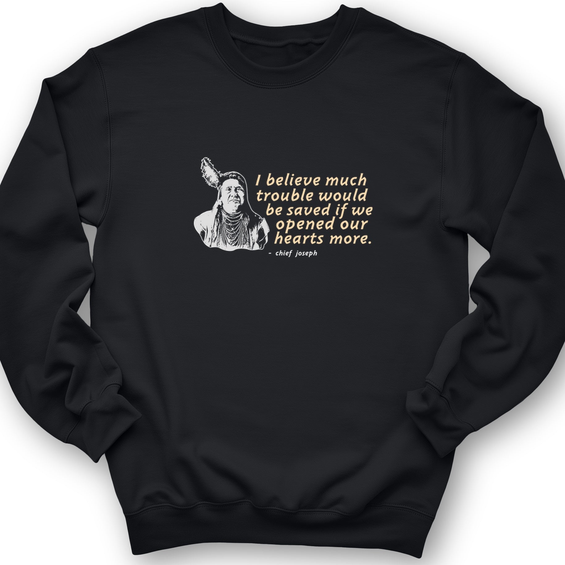 Chief Joseph Open Hearts Crewneck
