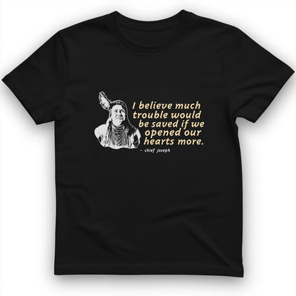 Chief Joseph Open Hearts T-Shirt
