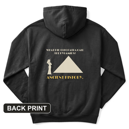 Cleopatra Ancient History Back Print Hoodie