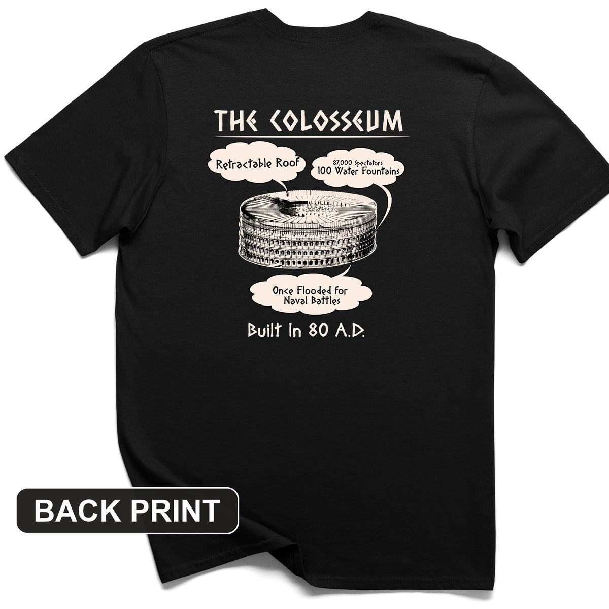 Colosseum Back Print T-Shirt