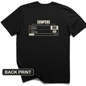 Cowpens Scoreboard Back Print T-Shirt