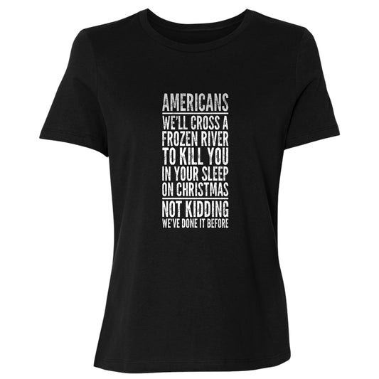 Cross A River On Xmas Women's T-Shirt