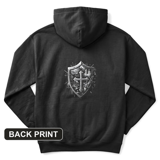 Crusader's Last Shield Back Print Hoodie