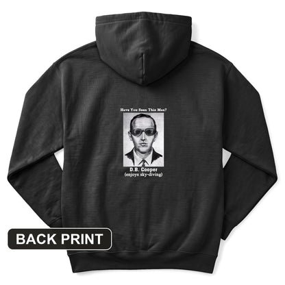 DB Cooper Back Print Hoodie