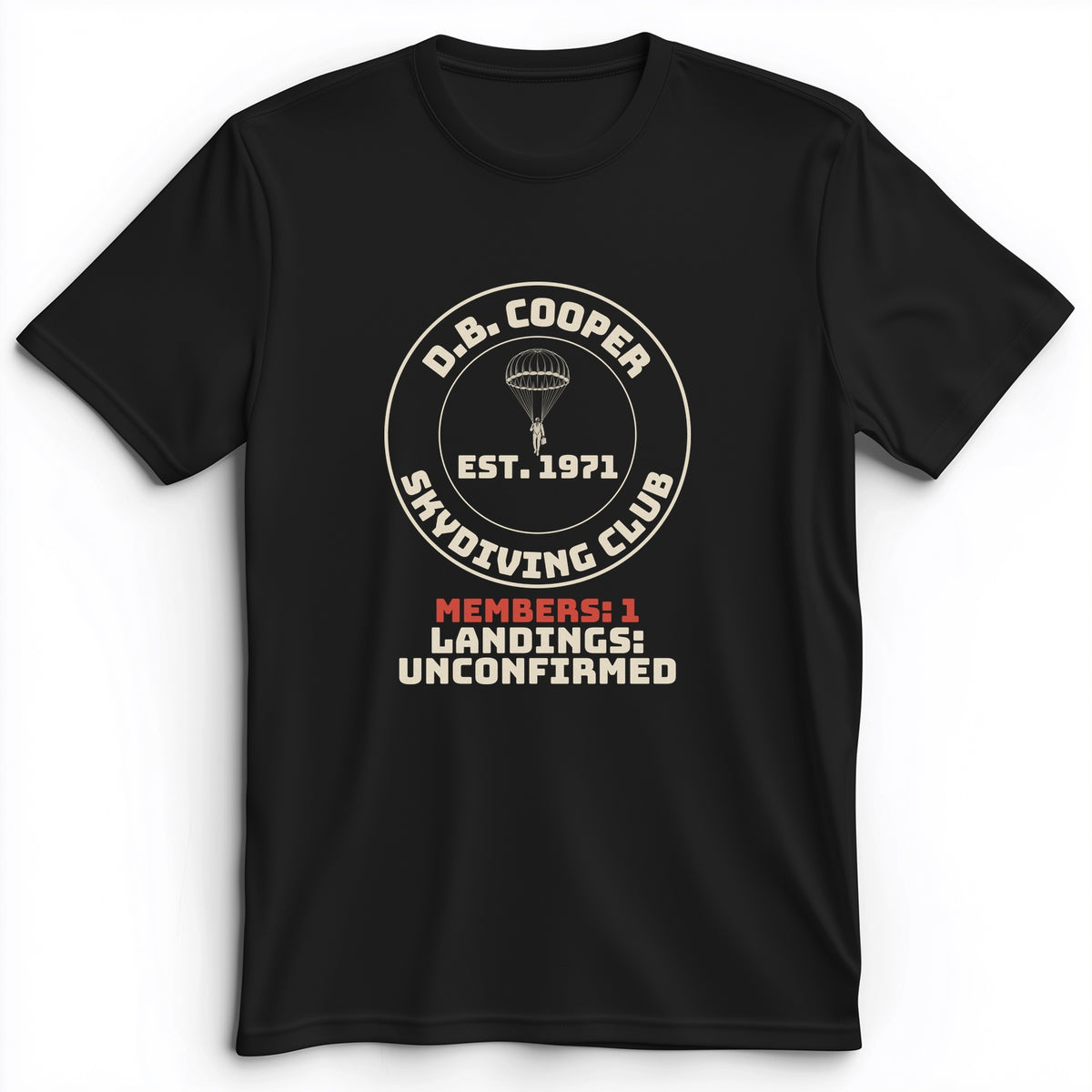 DB Cooper Skydiving Club Premium Tee