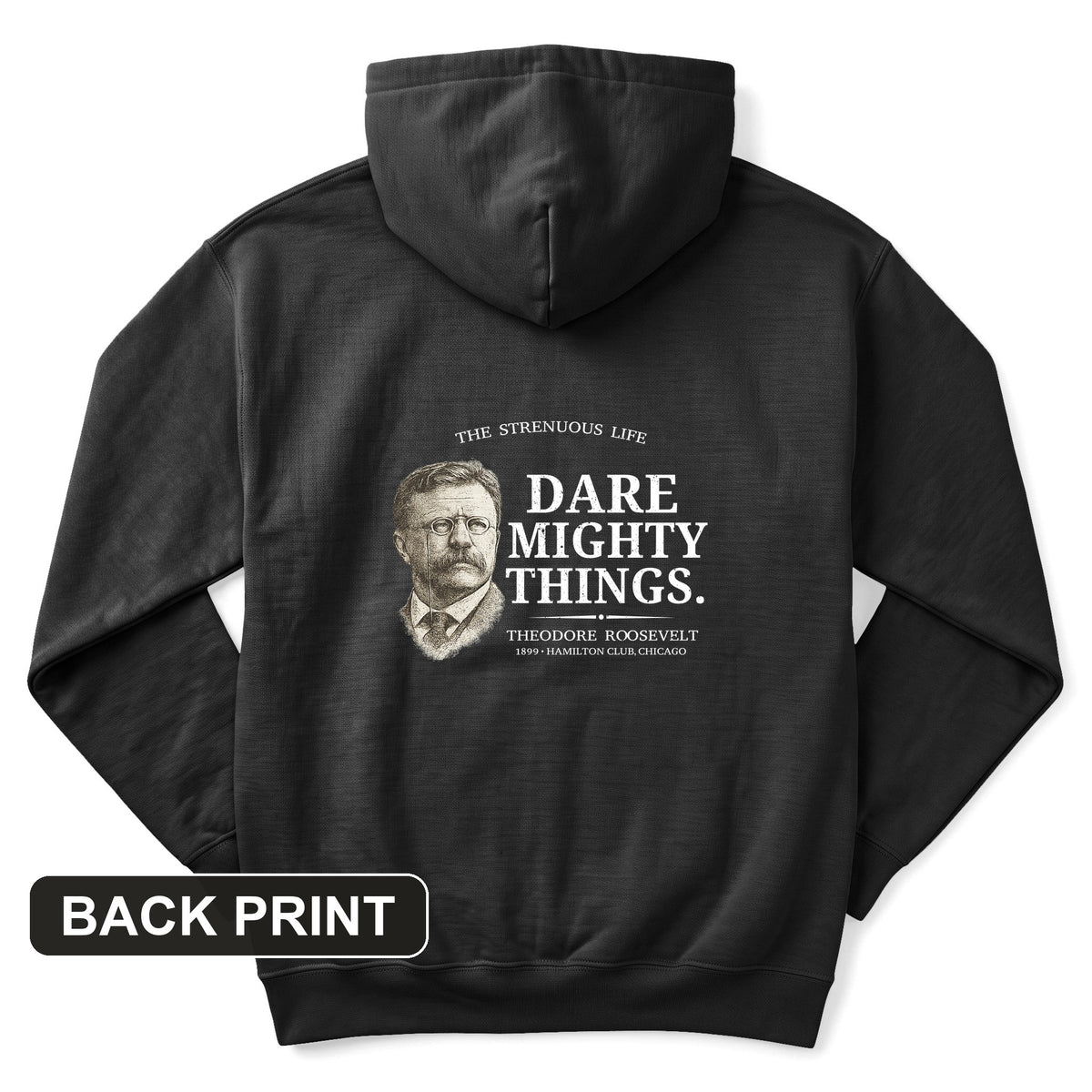 Dare Mighty Things Back Print Hoodie