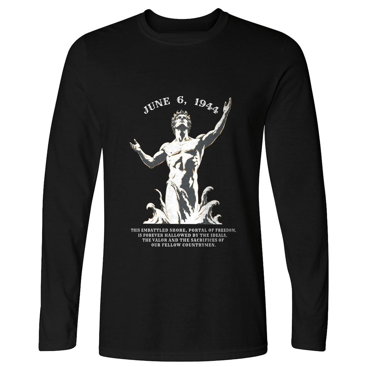 Dday Statue Long Sleeve T-Shirt