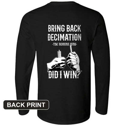 Decimation Back Print Long Sleeve T-Shirt