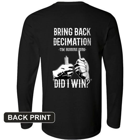 Decimation Back Print Long Sleeve T-Shirt