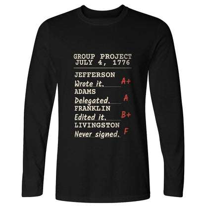 Declaration Of Independence Group Project Long Sleeve T-Shirt