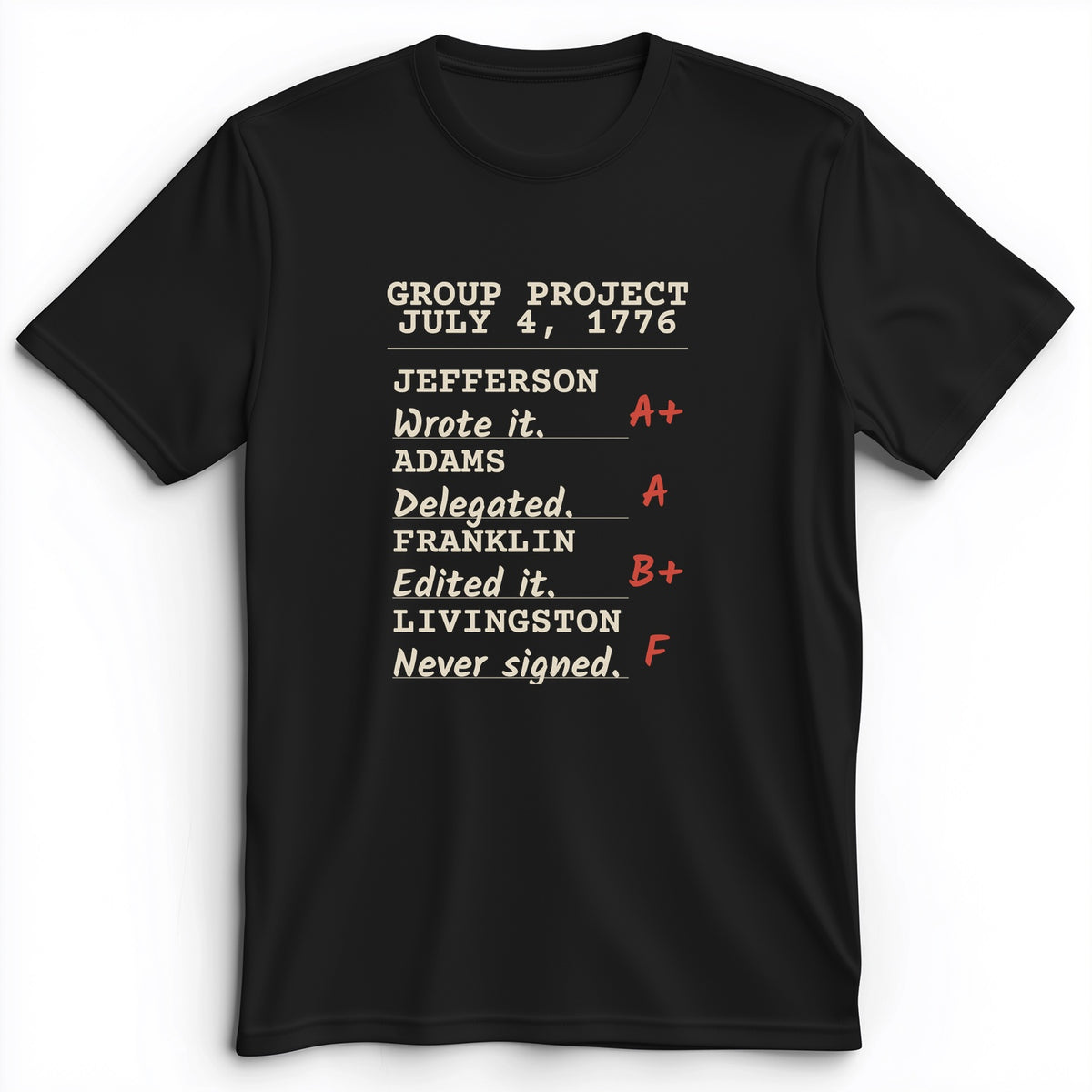 Declaration Of Independence Group Project Premium Tee