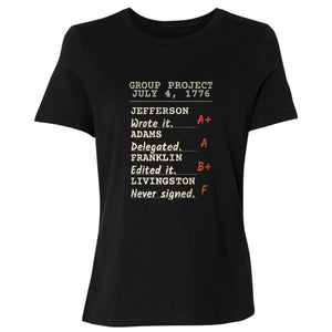 Declaration Of Independence Group Project Women's T-Shirt