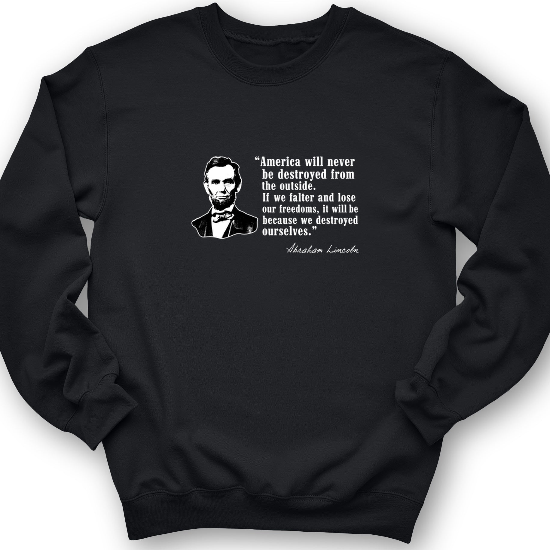 Destroyed Ourselves Lincoln Crewneck