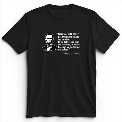 Destroyed Ourselves Lincoln Premium Tee