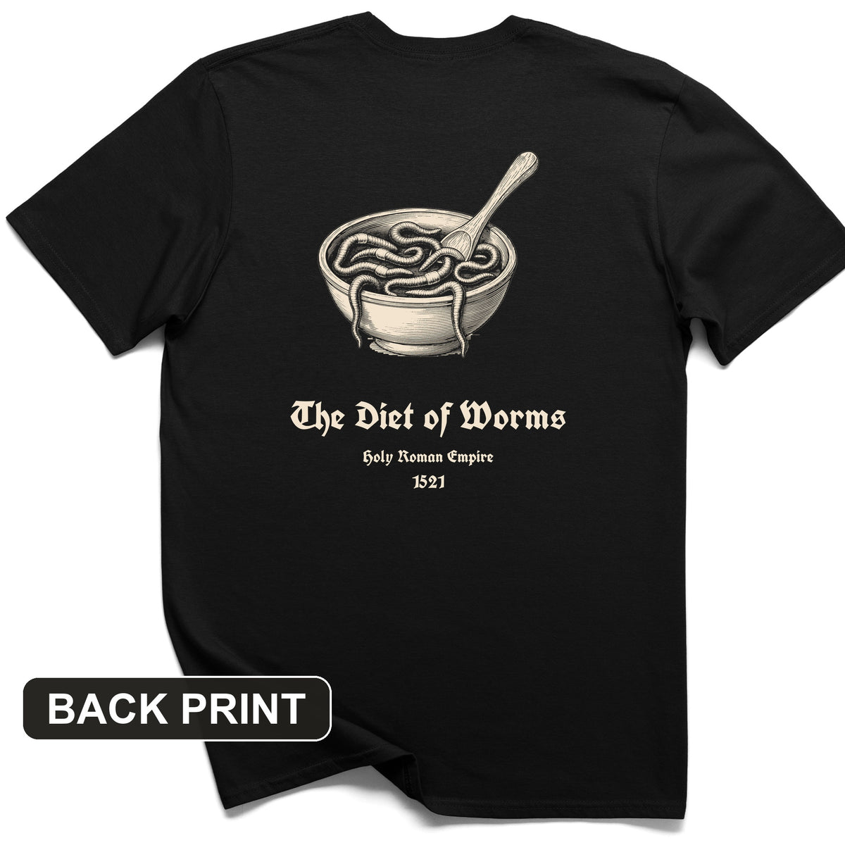 Diet Of Worms Back Print T-Shirt