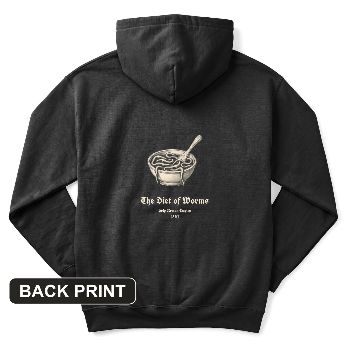 Diet Of Worms Back Print Hoodie