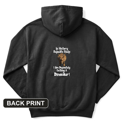 Dinosaur Back Print Hoodie