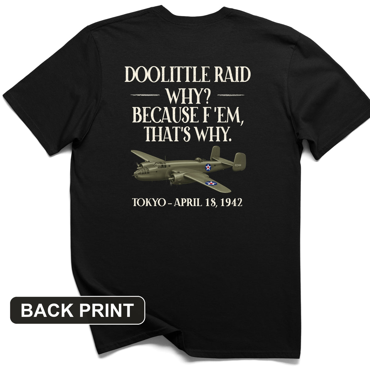 Doolittle Raid Back Print T-Shirt