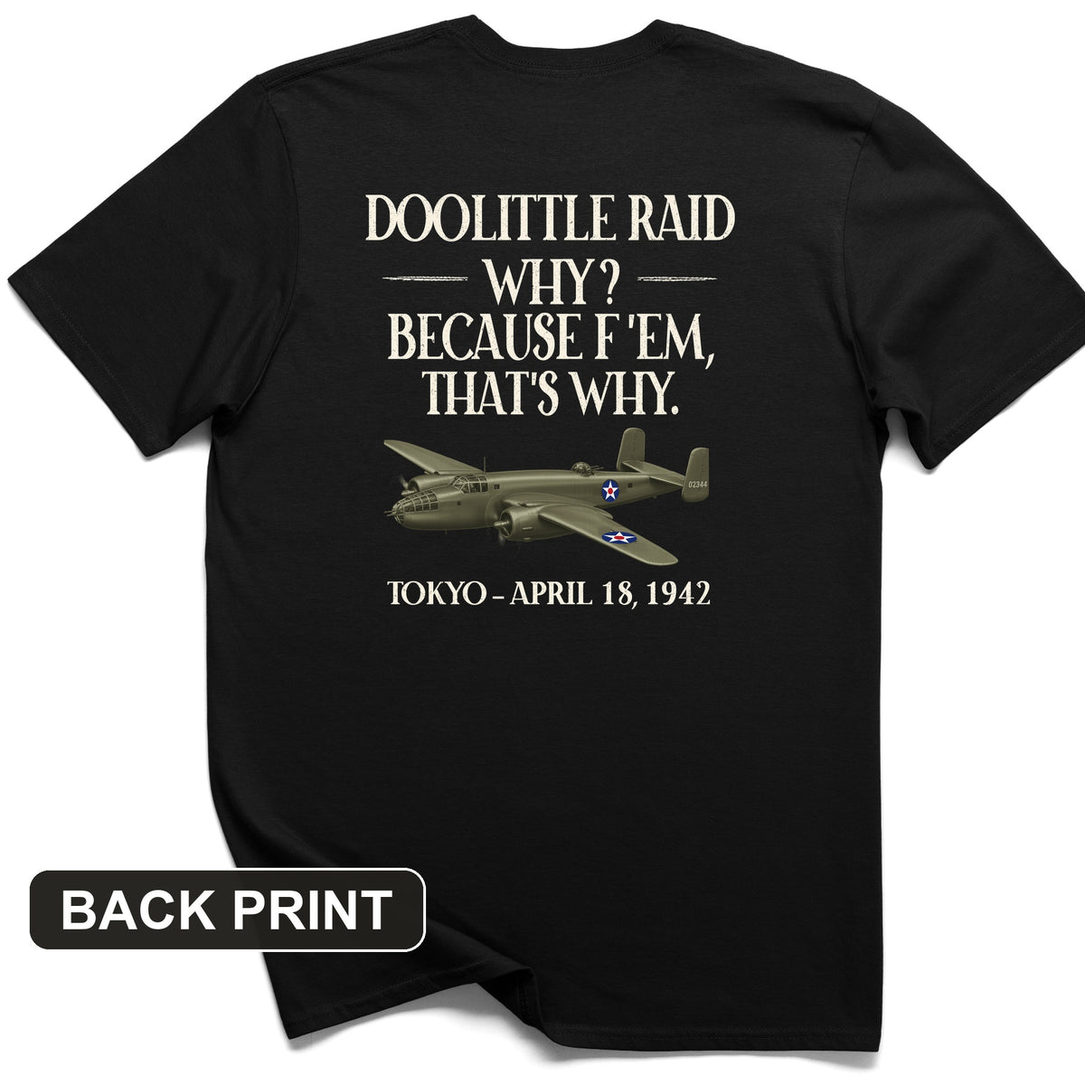 Doolittle Raid Back Print T-Shirt