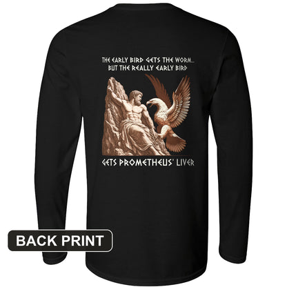 Early Bird Back Print Long Sleeve T-Shirt