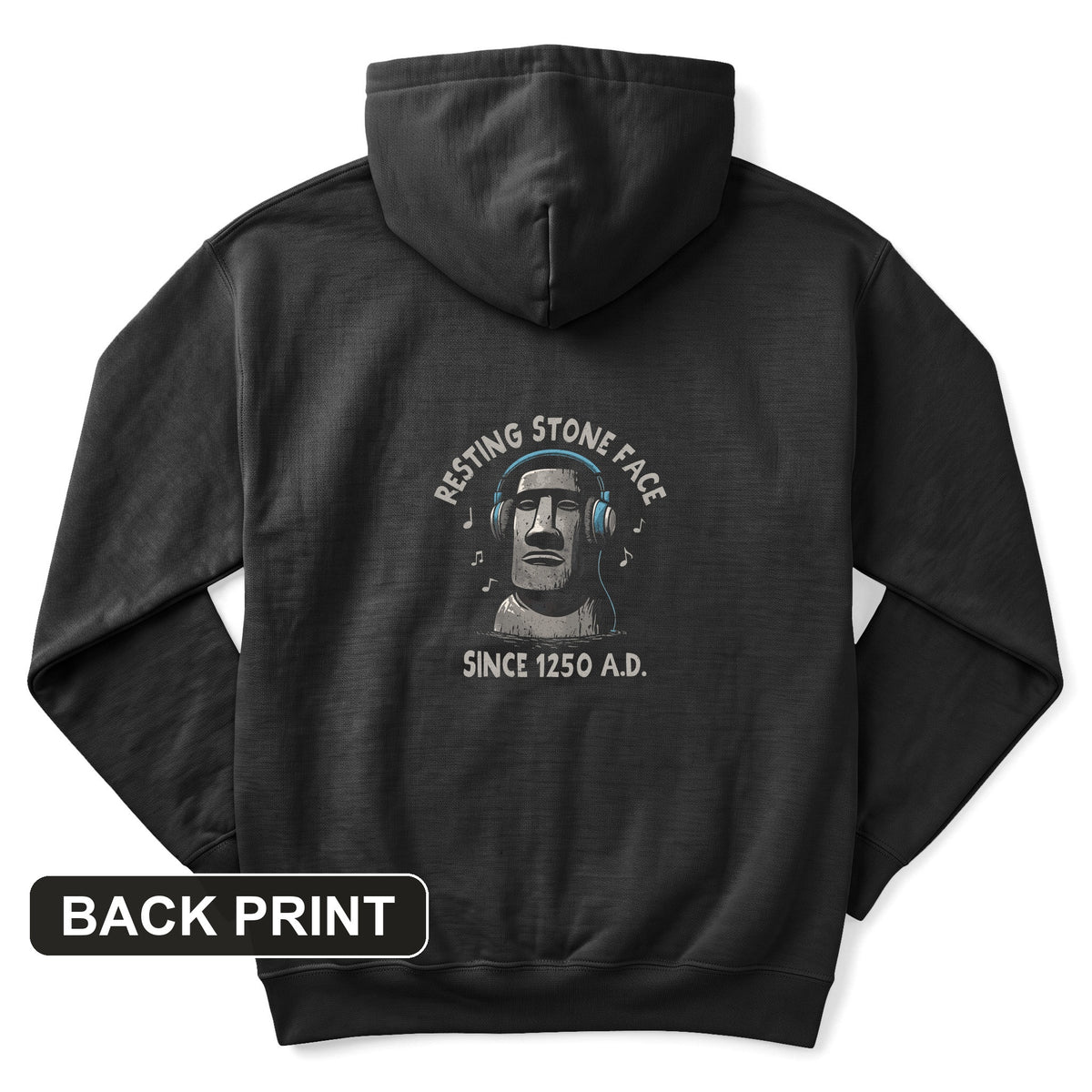 Easter Island Back Print Hoodie