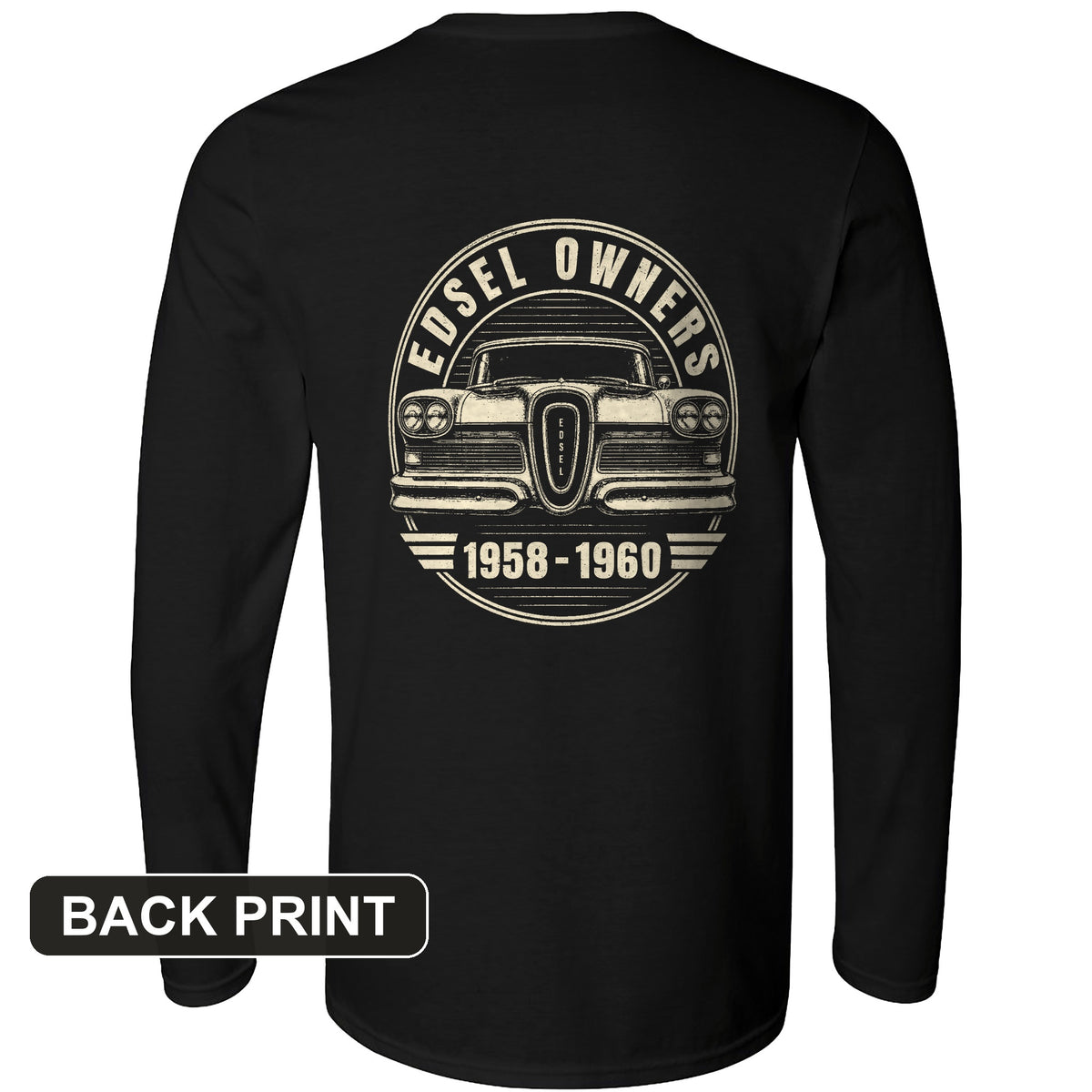 Edsel Back Print Long Sleeve T-Shirt