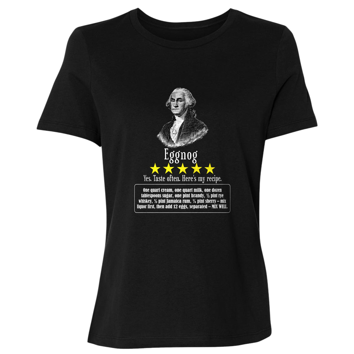 Eggnog George Washington Women's T-Shirt