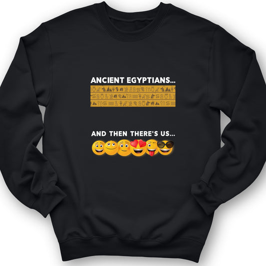 Egyptian Emoticons Crewneck