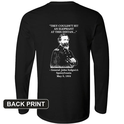 Elephant Back Print Long Sleeve T-Shirt