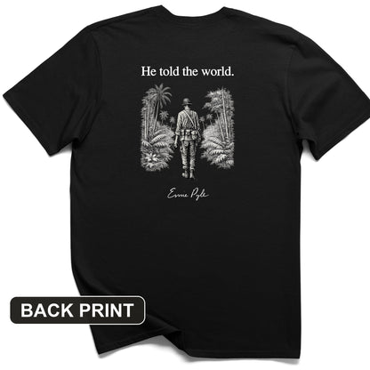 Ernie Pyle Back Print T-Shirt