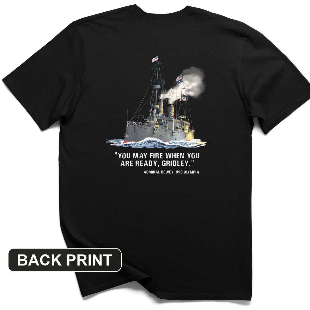 Fire When Ready Back Print T-Shirt