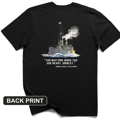 Fire When Ready Back Print T-Shirt