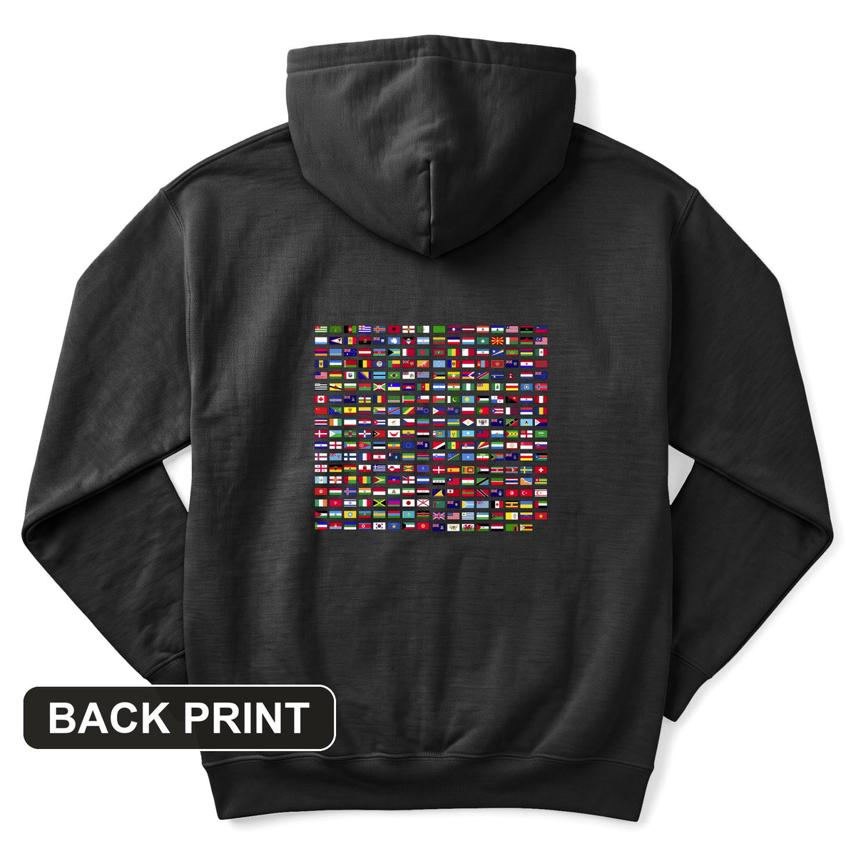 Flags of the World Back Print Hoodie