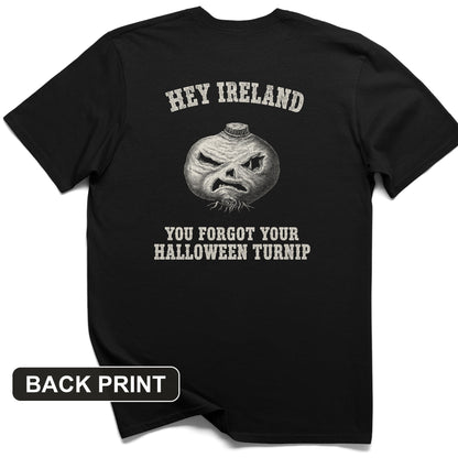 Forgot Your Halloween Turnip Back Print T-Shirt