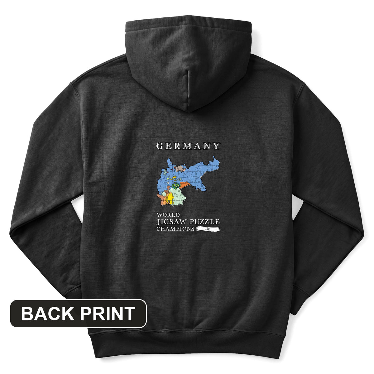 Germany Jigsaw Champion Back Print Hoodie