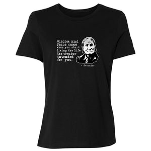 Geronimo Wisdom And Peace Women's T-Shirt