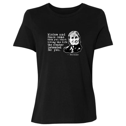 Geronimo Wisdom And Peace Women's T-Shirt