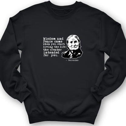 Geronimo Wisdom And Peace Crewneck