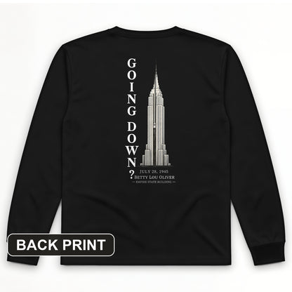Going Down Back Print Long Sleeve T-Shirt