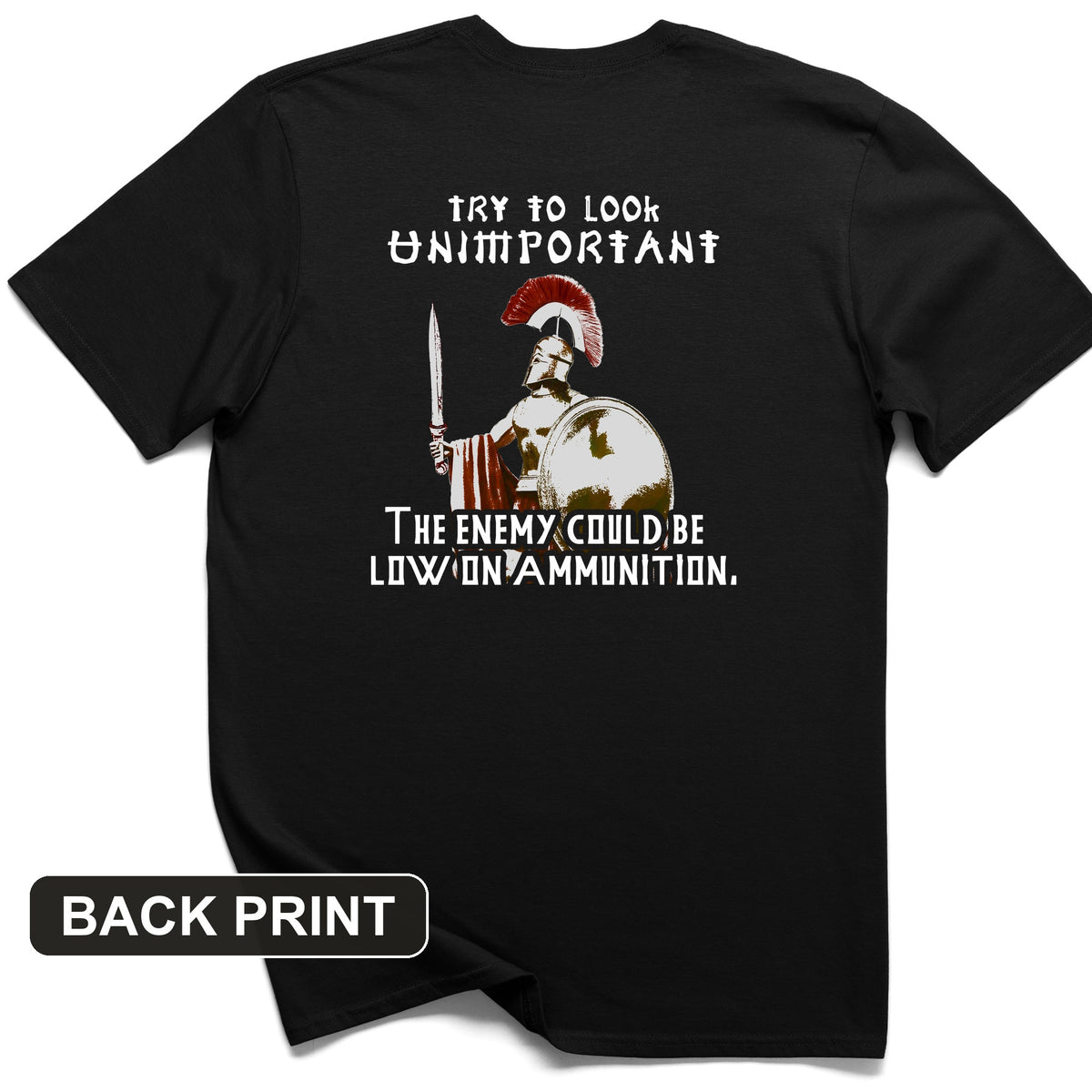 Greek Logic Back Print T-Shirt