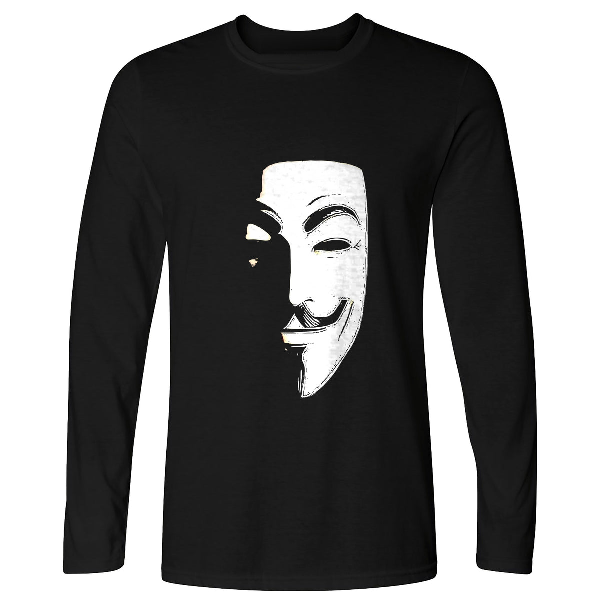 Guy Fawkes Mask Long Sleeve T-Shirt