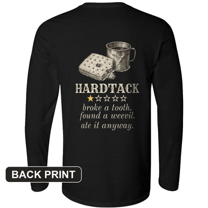 Hardtack One Star Review Back Print Long Sleeve T-Shirt