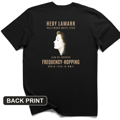 Hedy Lamarr Back Print T-Shirt