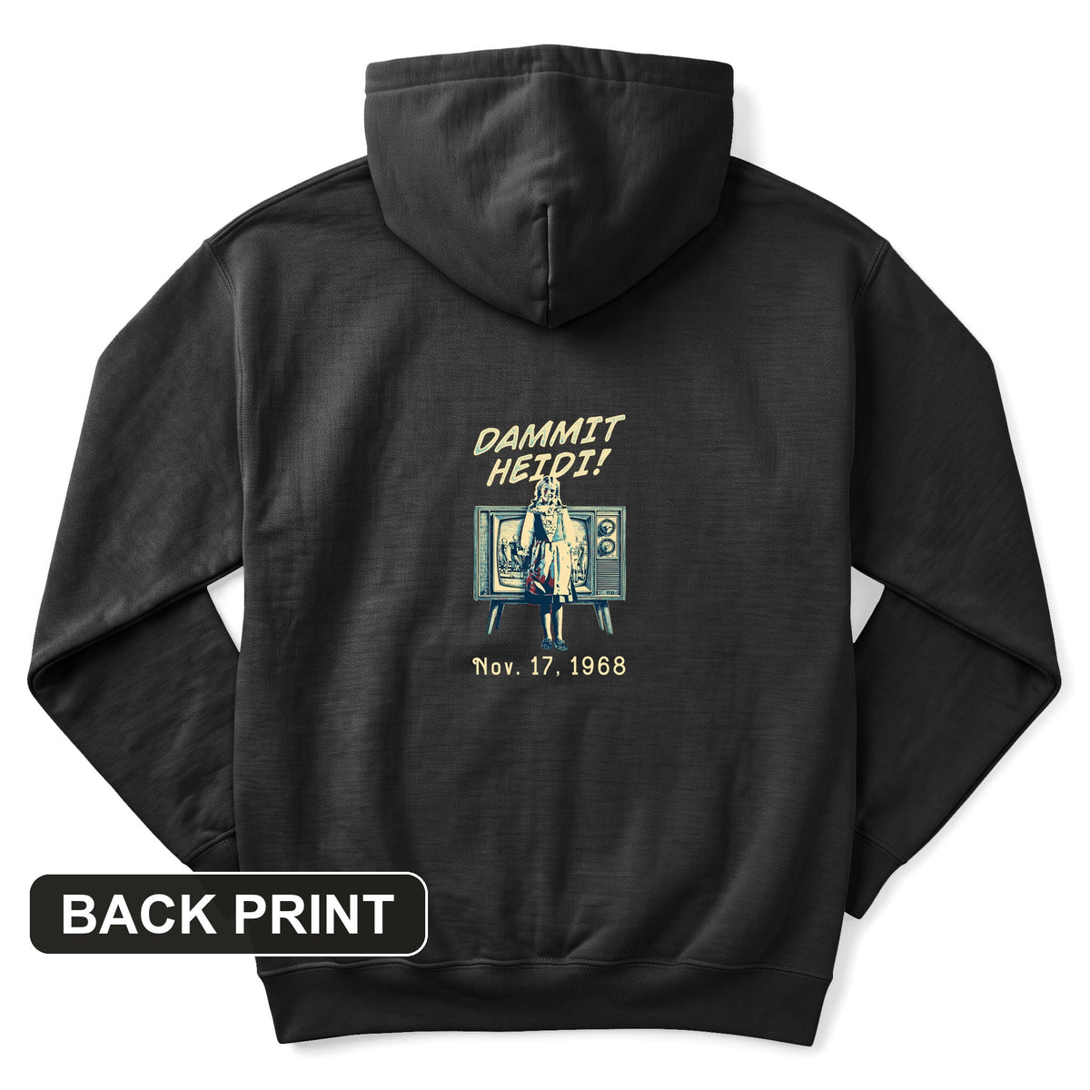 Heidi Bowl Back Print Hoodie
