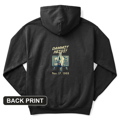 Heidi Bowl Back Print Hoodie
