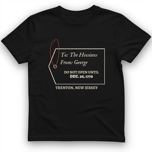 Hessians Gift Tag Trenton 1776 T-Shirt