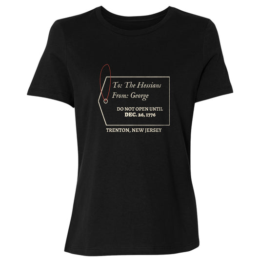 Hessians Gift Tag Trenton 1776 Women's T-Shirt